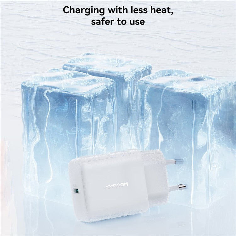 JOYROOM JR-TCF24 PD 30W Fast Charging EU Plug Charger with 1m Type-C to Type-C Data Cable