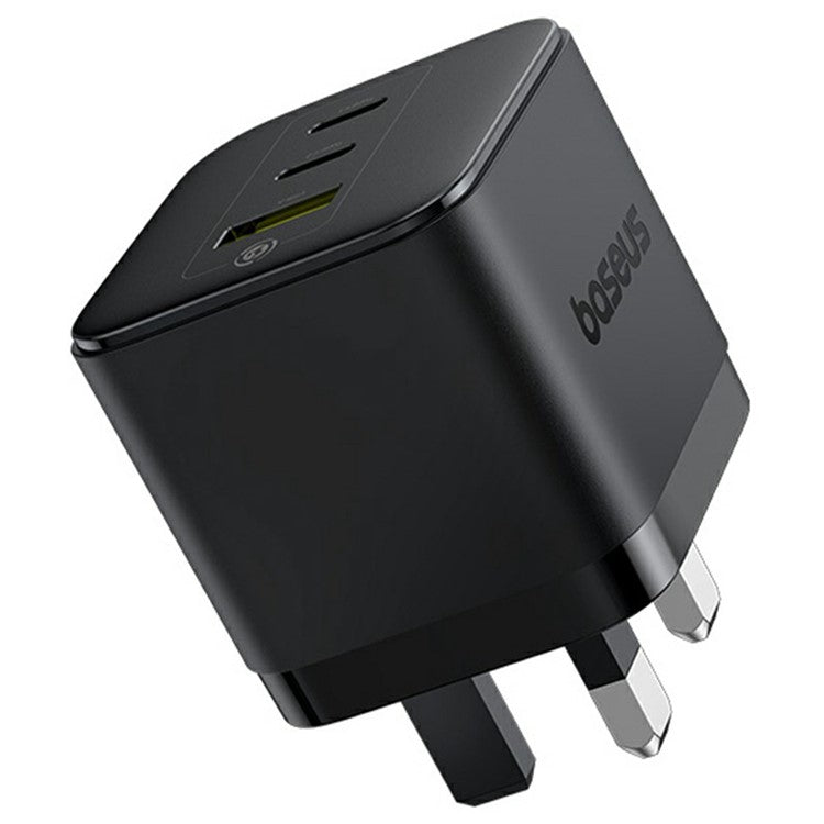 BASEUS Palm Fast Charger 2 Type-C + USB-A 65W Power Adapter UK Plug with 1m 100W Type-C Cable