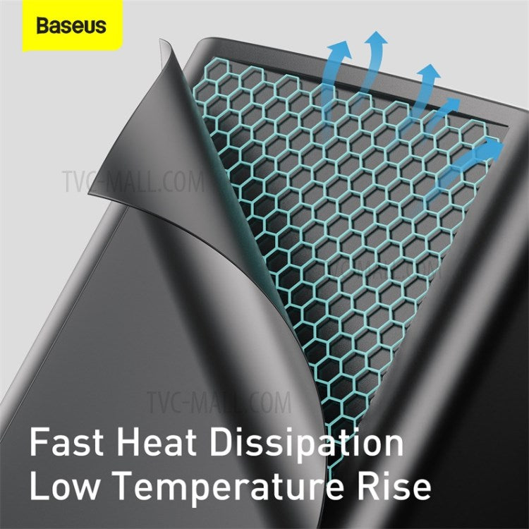 BASEUS GaN2 Lite Quick Charger Type-C+USB 65W Wall Charger EU Plug - Black