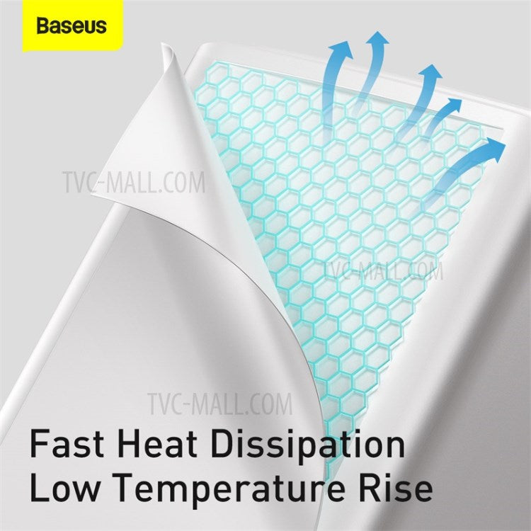 BASEUS GaN2 Lite Quick Charger Type-C+USB 65W Wall Charger EU Plug - White