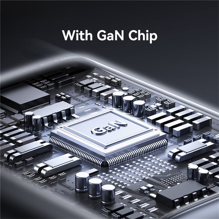 USAMS CC261 GaN Fast Charger Block 20W Dual Port Wall Charger with Type-C Cable, EU Plug - White