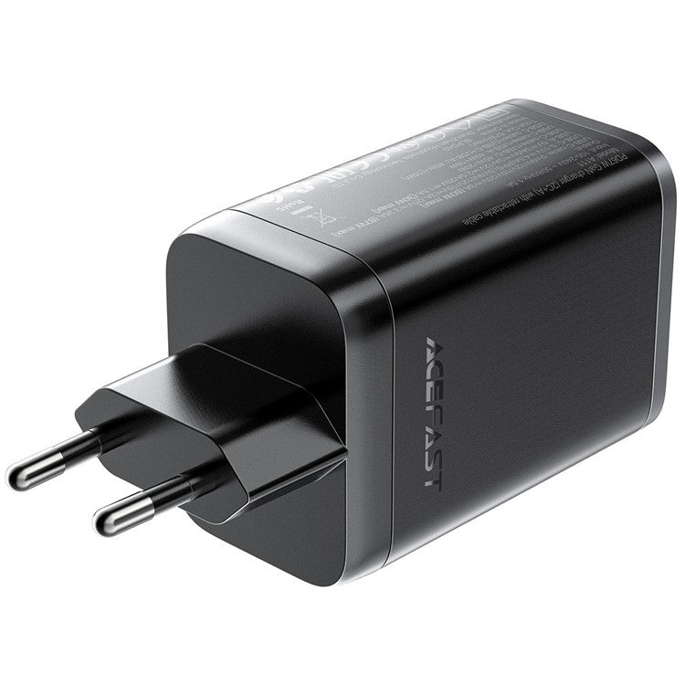 ACEFAST A111 67W GaN Charger USB-A+Type-C Adapter with Retractable USB-C Cable, EU Plug