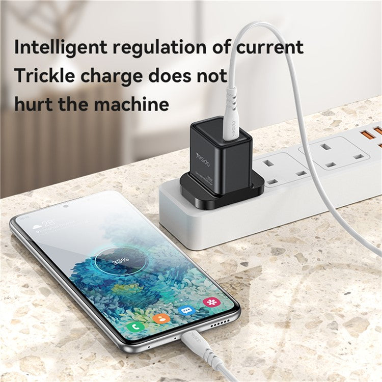 YESIDO YC81 GaN 25W Phone Charger Type-C Port Power Adapter