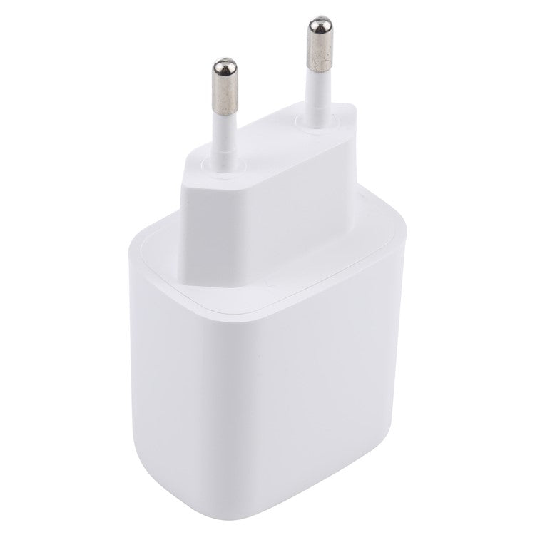 LZ-215A+C 20W QC3.0 USB + PD3.0 Type-C Dual Ports Fast Charging Travel Charger Power Adapter - EU Plug