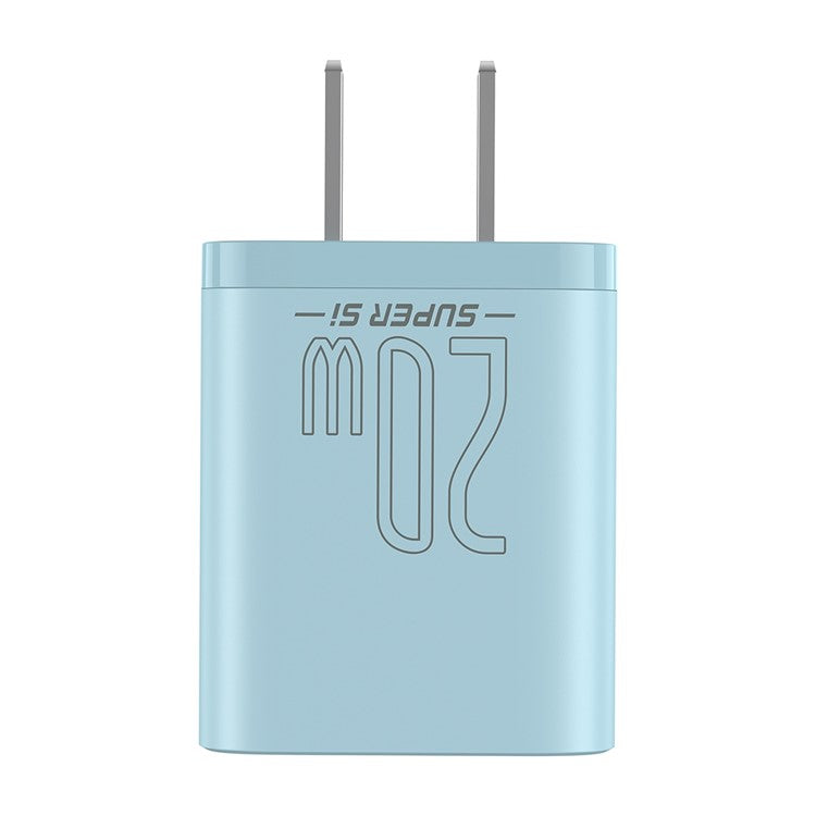 BASEUS Super Si Quick Charger Type-C Port 20W CN Plug Power Adapter - Blue