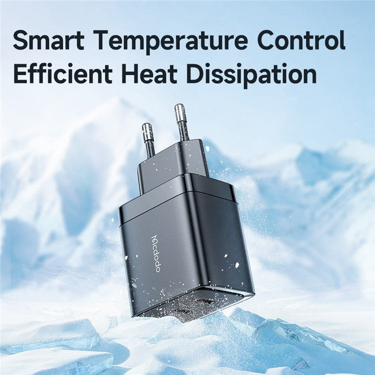 MCDODO MDD 40W GAN Dual Type-C Phone Tablet Fast Charging Adapter Wall Charger - EU Plug