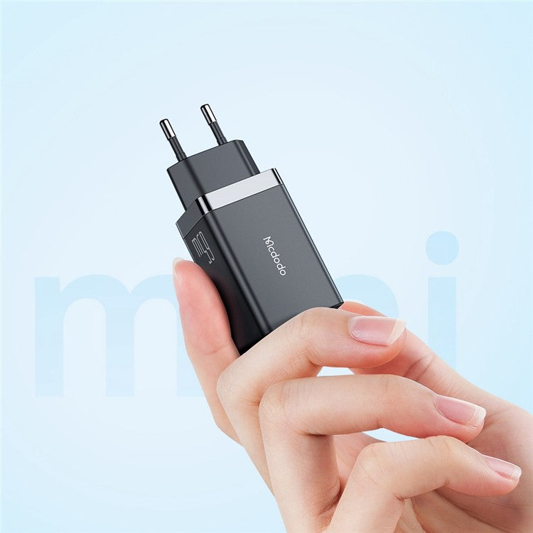 MCDODO CH-15 MDD 65W GaN 5 Mini Fast Charger Wall Charger Adapter Portable 3-Ports Quick Charger Set with Type-C Charging Cable - EU Plug