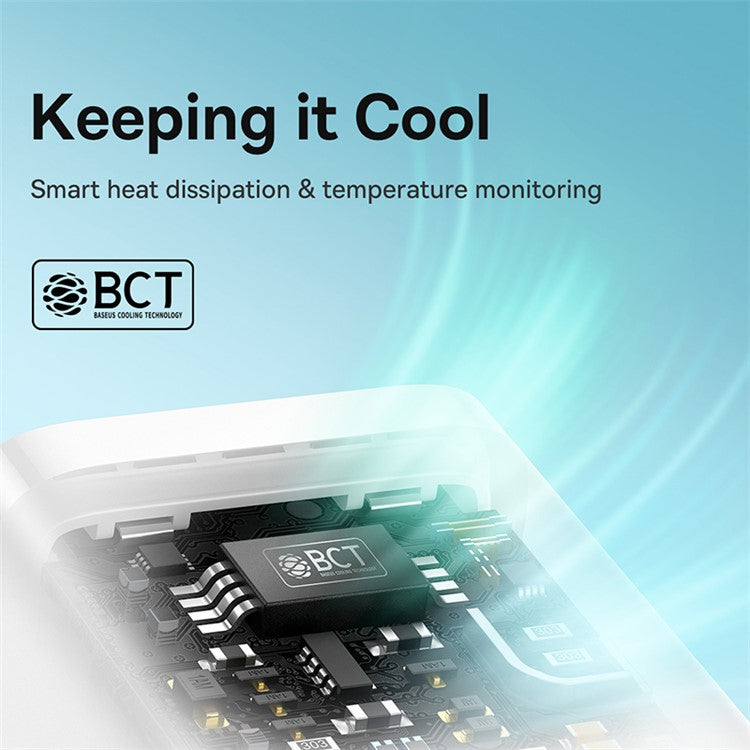 BASEUS GaN5 Mini Fast Charger Type-C 30W Portable Wall Charger Adapter for iPhone, iPad, AirPods (EU Plug) - White