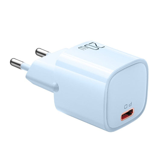 MCDODO Nano Series PD 20W Phone Fast Charging Adapter Singe Type-C Port Wall Charger - Blue / EU Plug