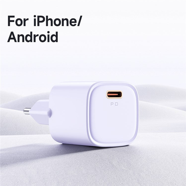 MCDODO Nano Series PD 20W Phone Fast Charging Adapter Singe Type-C Port Wall Charger - Blue / EU Plug