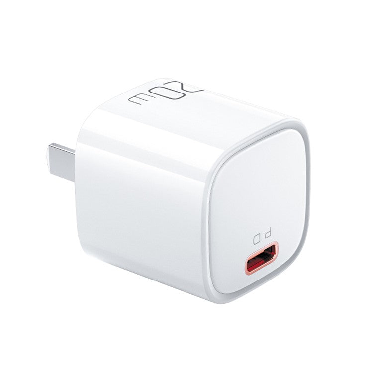 MCDODO Nano Series PD 20W Phone Fast Charging Adapter Singe Type-C Port Wall Charger - White / CN Plug