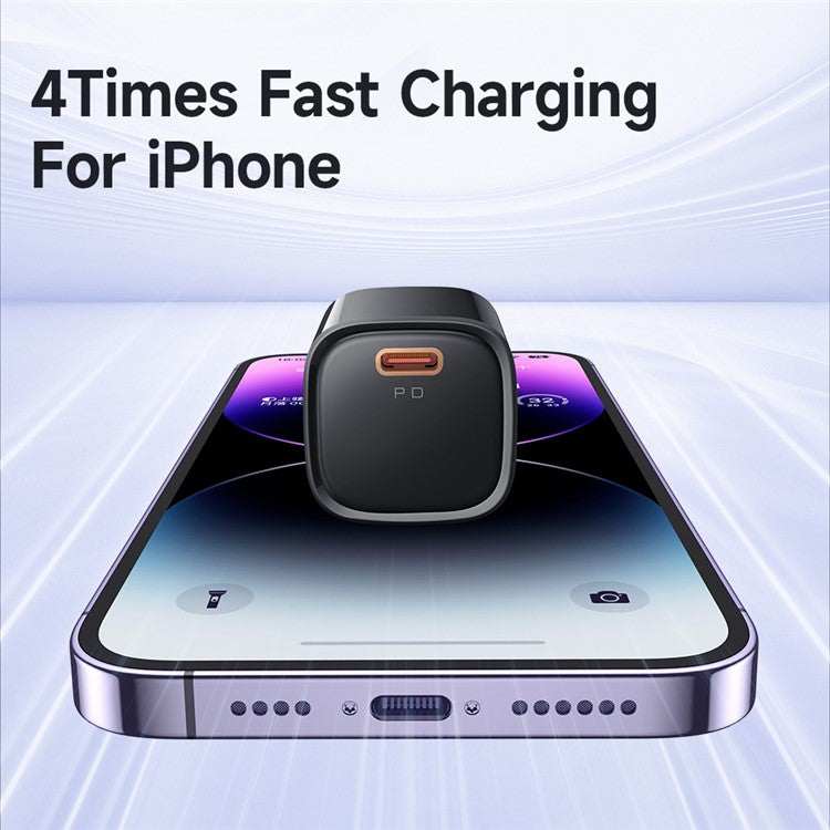 MCDODO Nano Series PD 20W Phone Fast Charging Adapter Singe Type-C Port Wall Charger - Black / CN Plug