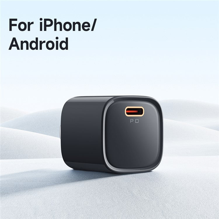 MCDODO Nano Series PD 20W Phone Fast Charging Adapter Singe Type-C Port Wall Charger - Black / CN Plug
