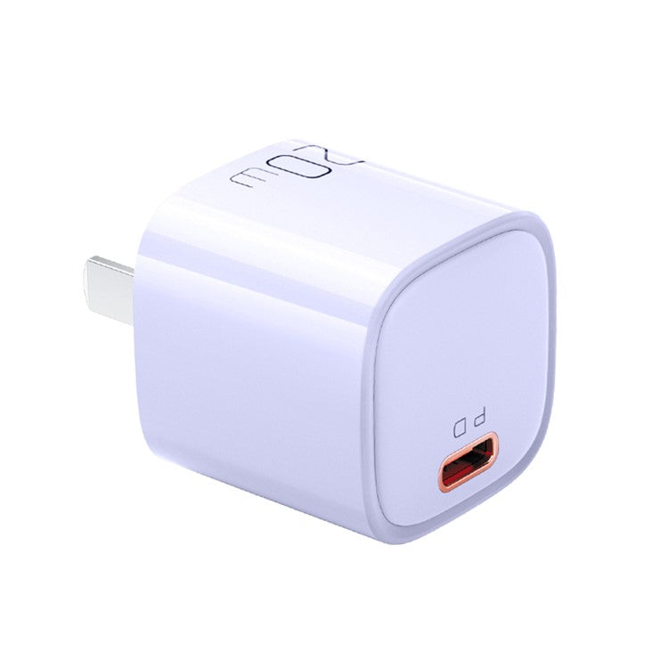 MCDODO Nano Series PD 20W Phone Fast Charging Adapter Singe Type-C Port Wall Charger - Purple / CN Plug