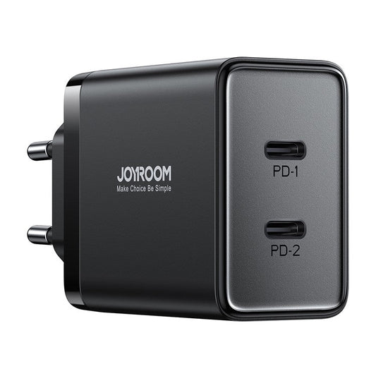 JOYROOM TCF09 PD 40W Fast Charger Portable Power Adapter Type-C Dual Port Charging Block, EU Plug