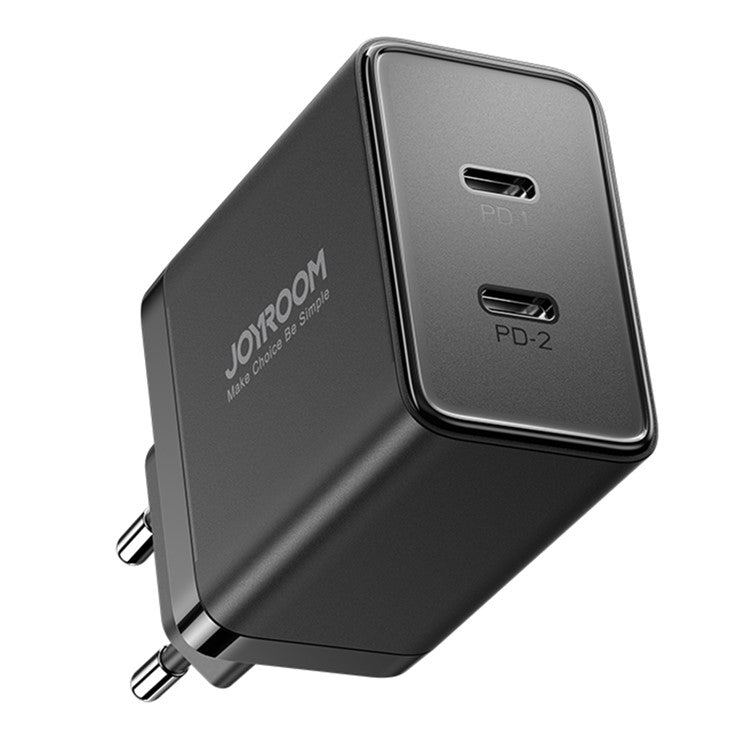 JOYROOM TCF09 PD 40W Fast Charger Portable Power Adapter Type-C Dual Port Charging Block, EU Plug