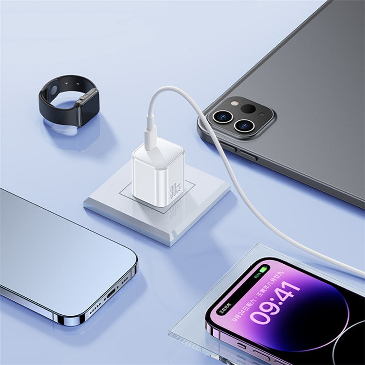 BENKS PA53 Portable 30W Fast Charging Block Type-C Single Port GaN Wall Charger, CN Plug