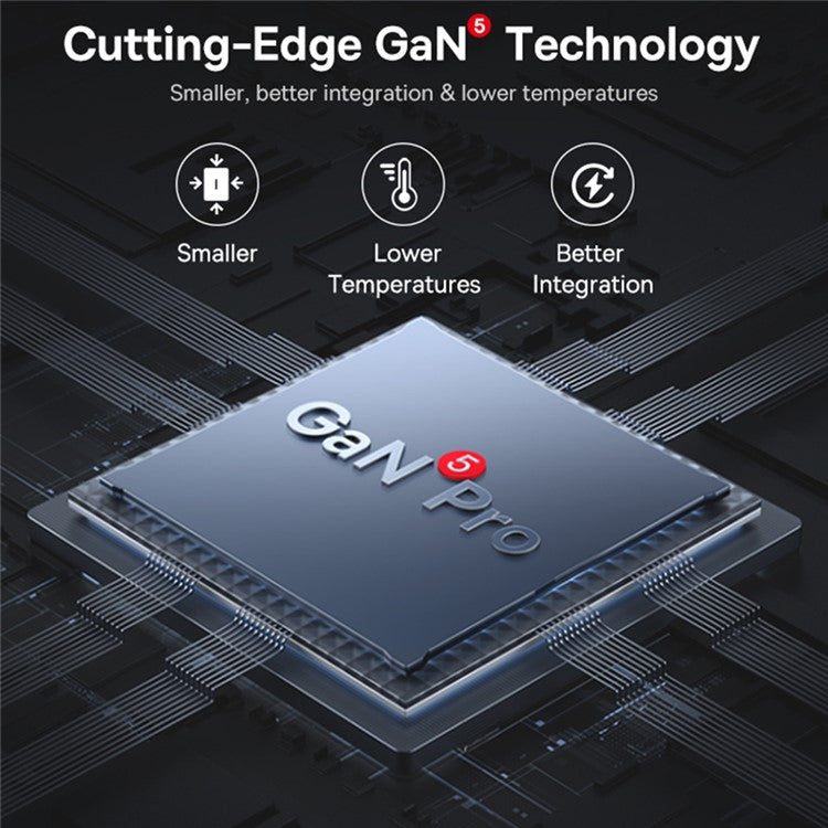 BASEUS GaN5 Pro Wall Charger UK Plug 2*Type-C+2*USB-A 100W Fast Charging Block, with 1m Type-C to Type-C Cable 100W (20V / 5A) - White