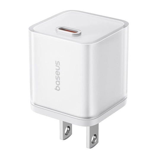 BASEUS GaN5S Fast Charger Portable Type-C 30W Wall Charger Adapter, US Plug - White