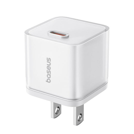 BASEUS GaN5S PD 20W Fast Charging Block Type-C Single Port Power Adapter - White