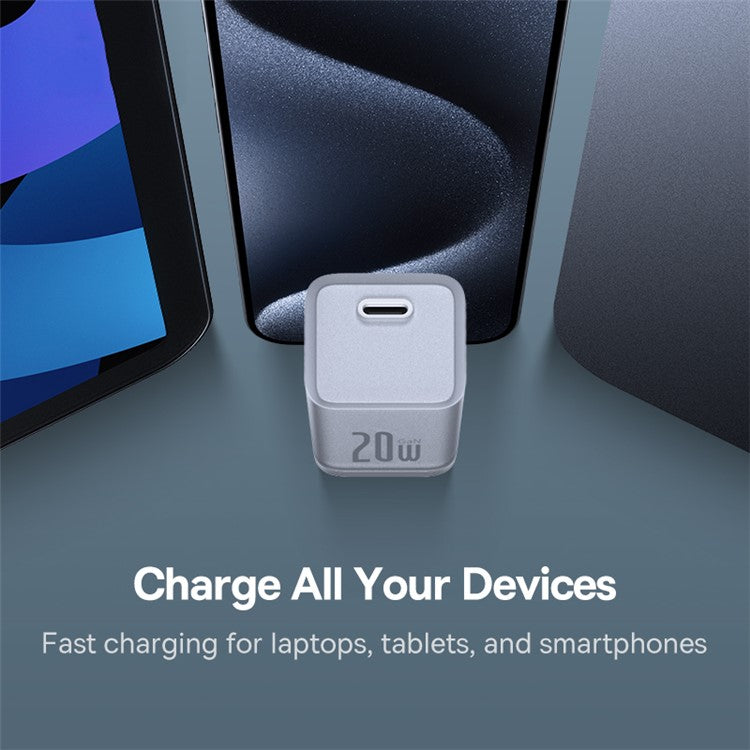 BASEUS GaN5S PD 20W Fast Charging Block Type-C Single Port Power Adapter - White