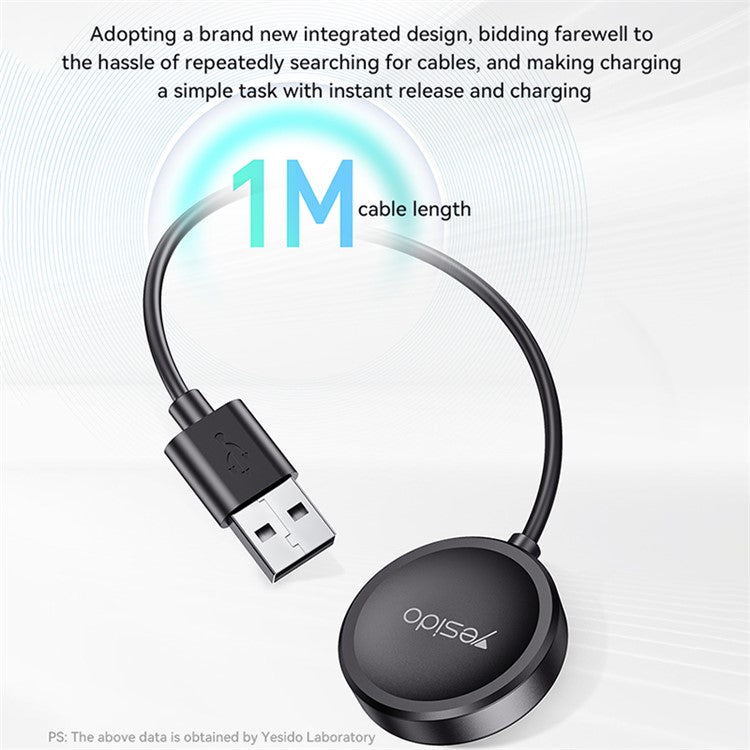YESIDO CA161 For Samsung Galaxy Watch 5 40mm Universal Smart Watch Wireless Charger with 1m USB Cable