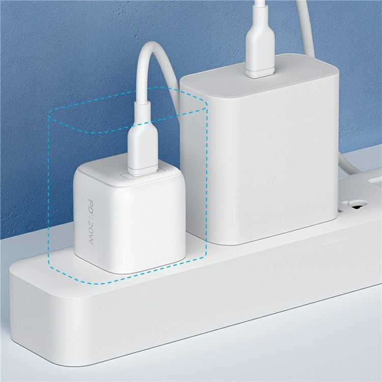 MOMAX CN Standard Adapter Plug PD 20W Wall Charger with Type-C Port - White