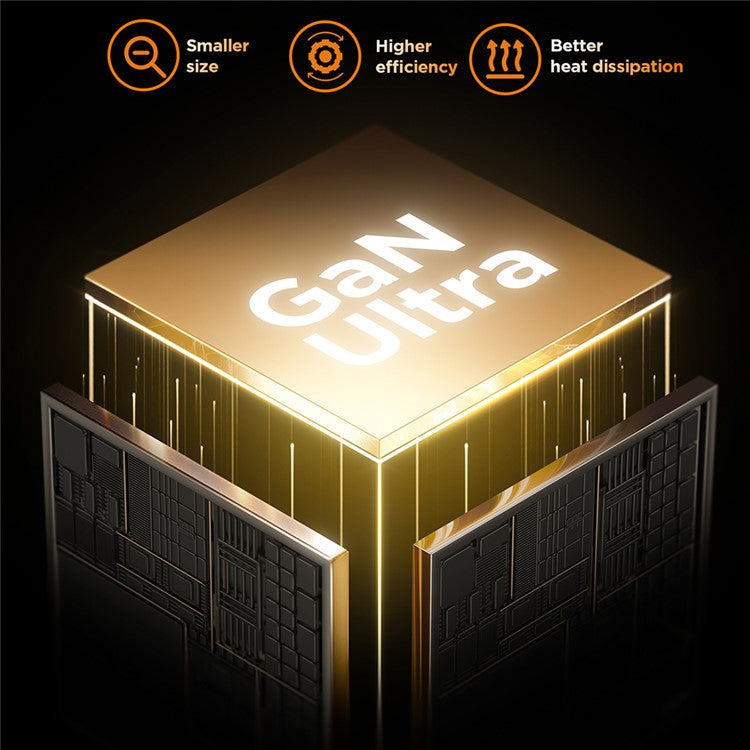 JOYROOM TCL02 65W Gan Charger with Retractable USB-C Cable, USB+Type-C Port Wall Charger, EU Plug