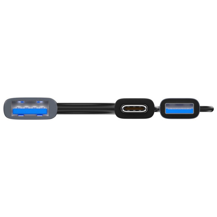 ADS-303D 7-in-1 Multifunctional Hub USB + Type-C to USB 3.0 + 6x USB 2.0 Splitter