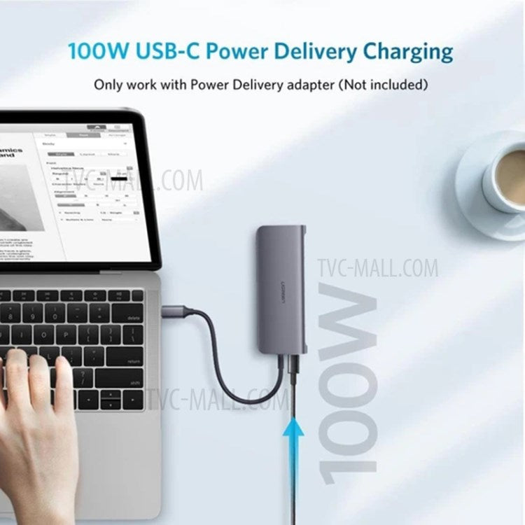 UGREEN 9 in 1 USB C Hub Adapter Type-C to VGA HDMI USB 3.0 RJ45 SD/TF Card Slot PD Charging Docking Station