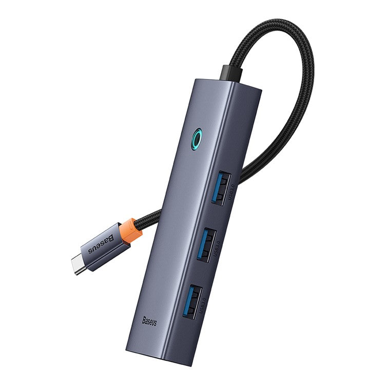 BASEUS BS-OH108 4-In-1 USB-C Adapter Hub to 4xUSB 3.0 Port for MacBook MateBook Type-C Laptop  - Space Grey