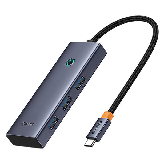BASEUS UltraJoy Series 5 Port Docking Station Type-C Hub (Type-C to HD 4K@30Hz*1+USB 3.0*3+PD*1) - Space Grey