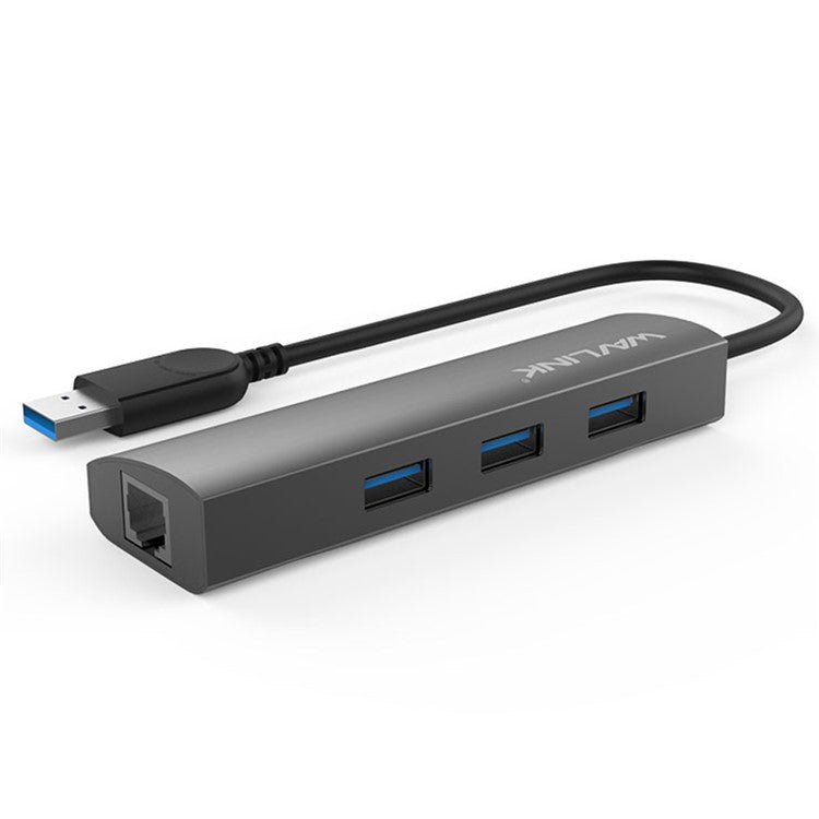 WAVLINK UH3031G USB 3.0 Docking Station 4-Port Hub Adapter USB to RJ45 Gigabit External Splitter Converter