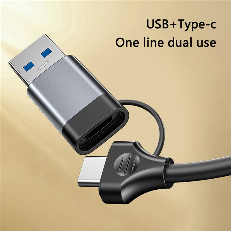 YESIDO HB20 USB + Type C Hub Adapter Converter with USB 3.0 + 3xUSB 2.0 + PD 100W USB-C Ports
