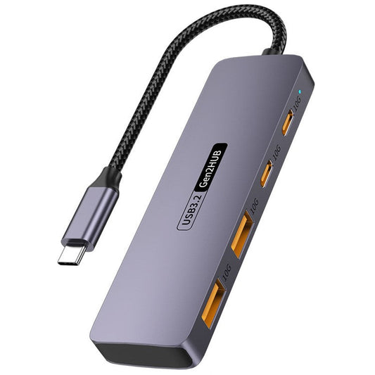 T-508 4-in-1 Type-C Docking Station for Notebook, Tablet, Smartphone Splitter Converter USB 3.2 Hub