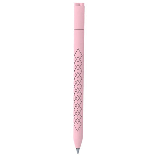 For Apple Pencil 3 (USB-C) Anti-scratch Silicone Sleeve Diamond Texture Stylus Pen Protective Cover - Pink