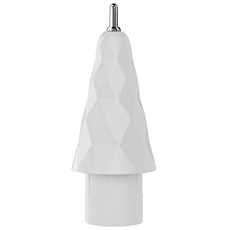 For Apple Pencil (2nd Generation) / Pencil (1st Generation) / Pencil (USB-C) Tips Rhombus Noiseless Pen Tips - Fine Point / White