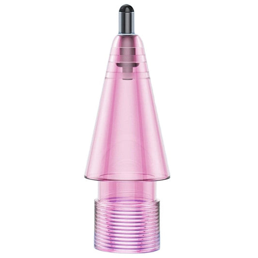 For Apple Pencil (2nd Generation) / Pencil (1st Generation) / Pencil (USB-C) / Pencil Pro Tips 2B Damping Silent - Fine Point / Transparent Pink