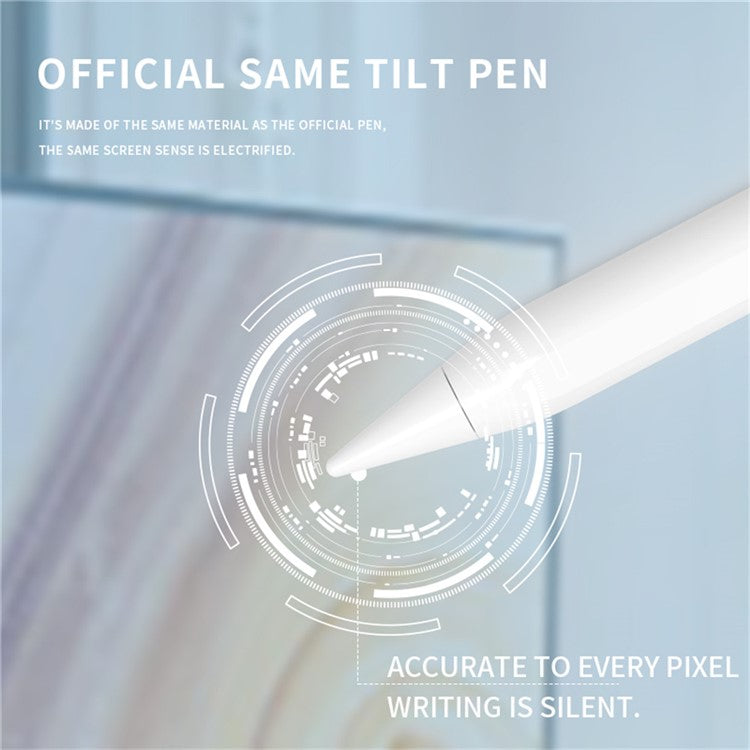 T12 For iPad (2018 and Later) Active Capacitive Pen Touch Screen Anti-Mistouch Tilt Sensitivity Stylus Pen