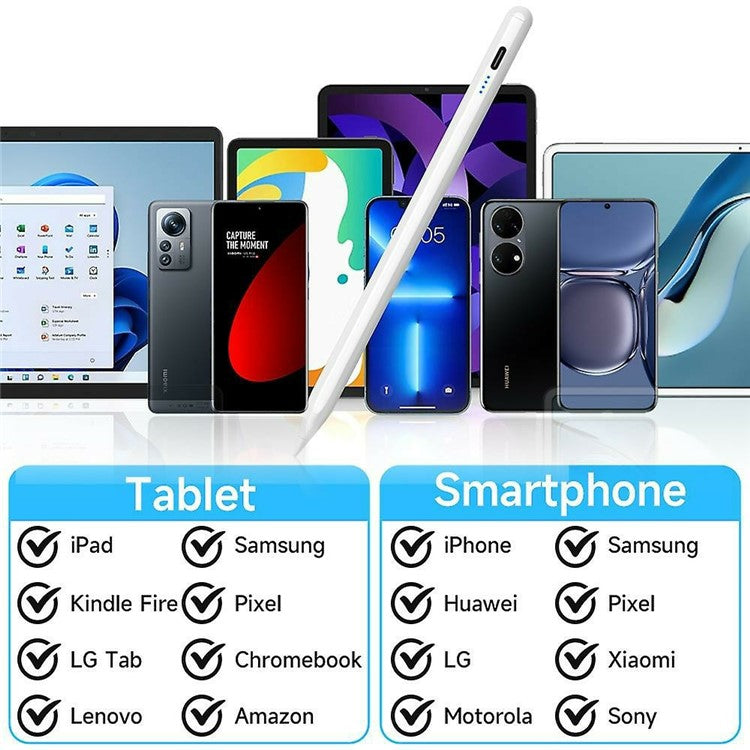 KD503A Universal Stylus Pen with Battery Indicator Capacitive Touch Screen Pencil for Smartphones and Tablets