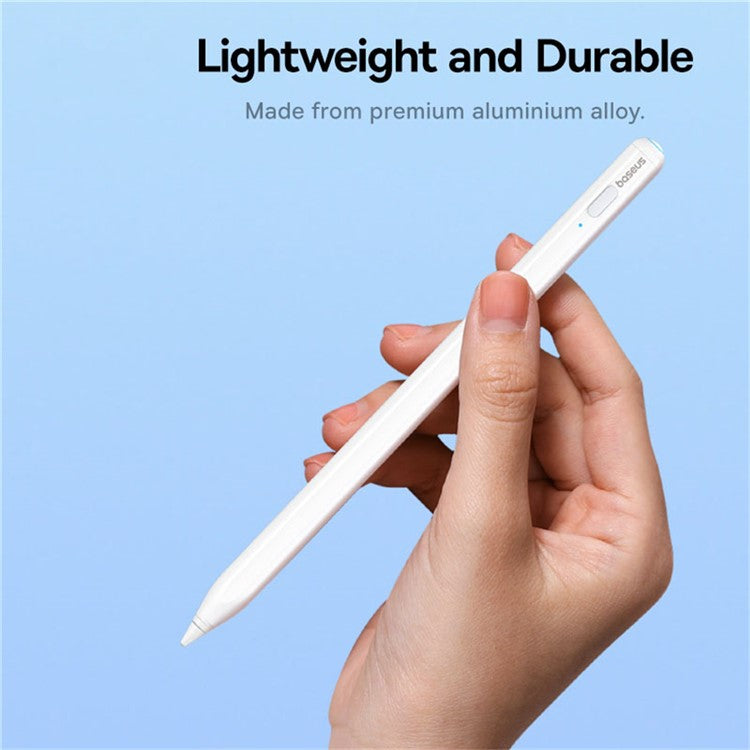 BASEUS Smooth Writing 2 Stylus Lite Magnetic Capacitive Stylus Pen with LED Indicator (With Type-C Cable + Active Nib)