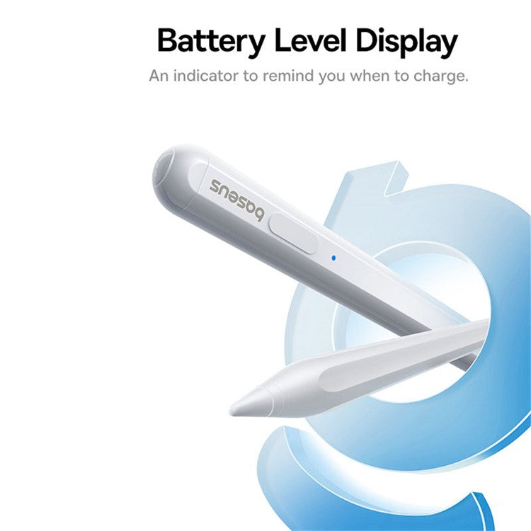 BASEUS Smooth Writing 2 Stylus Lite Magnetic Capacitive Stylus Pen with LED Indicator (With Type-C Cable + Active Nib)