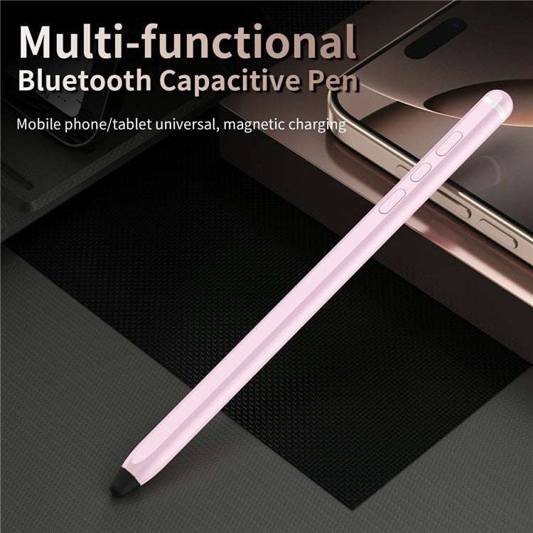 Tablet Phone Stylus Precise Writing Rechargeable Capacitive Pen - Pink