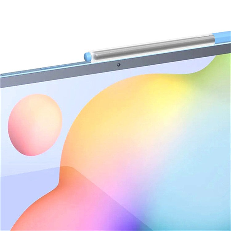 For Samsung Galaxy Tab S6 Lite Stylus Pen Silicone Sleeve Anti-drop Anti-dirt Cover - Pink