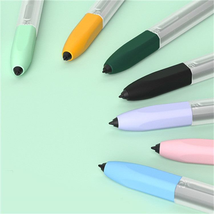 For Samsung Galaxy Tab S6 Lite Stylus Pen Silicone Sleeve Anti-drop Anti-dirt Cover - Cyan