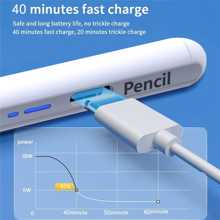 BP16-BL Universal Type-C Magnetic Bluetooth Stylus Pen Aluminum Alloy Capacitive Touch Screen Pen