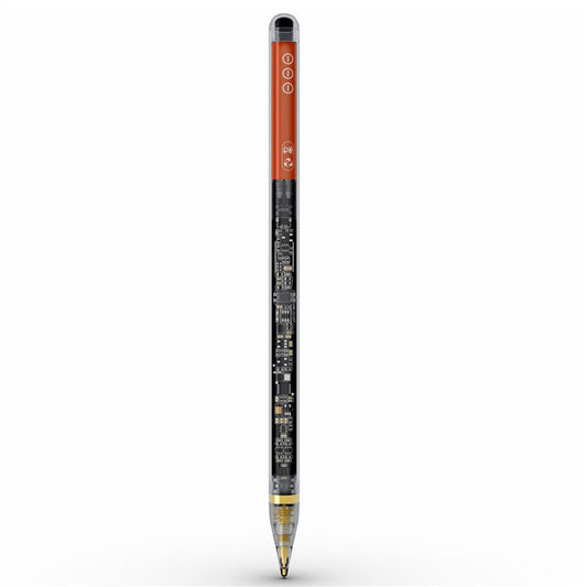 10 Pro Transparent Stylus Pen for iPad Touch Screens Wireless Charging Capacitive Pencil Touch Pen - Orange