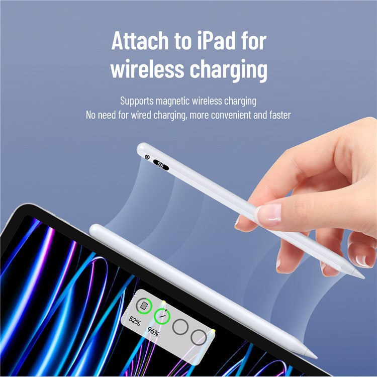 DUX DUCIS Magnetic Active Stylus Pen for iPad Drawing Writing Capacitive Pencil - White