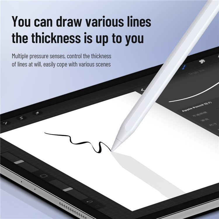 DUX DUCIS Magnetic Active Stylus Pen for iPad Drawing Writing Capacitive Pencil - White
