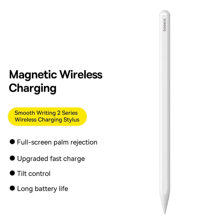 BASEUS Smooth Writing 2 Series Wireless Charging Stylus Palm Rejection Tilt Control Capacitive Pencil (Active Version)